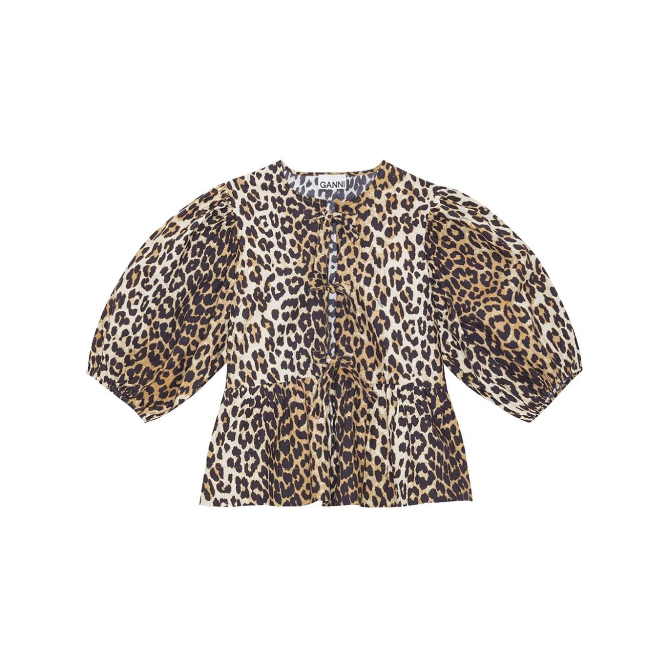 GANNI Shirts Brown