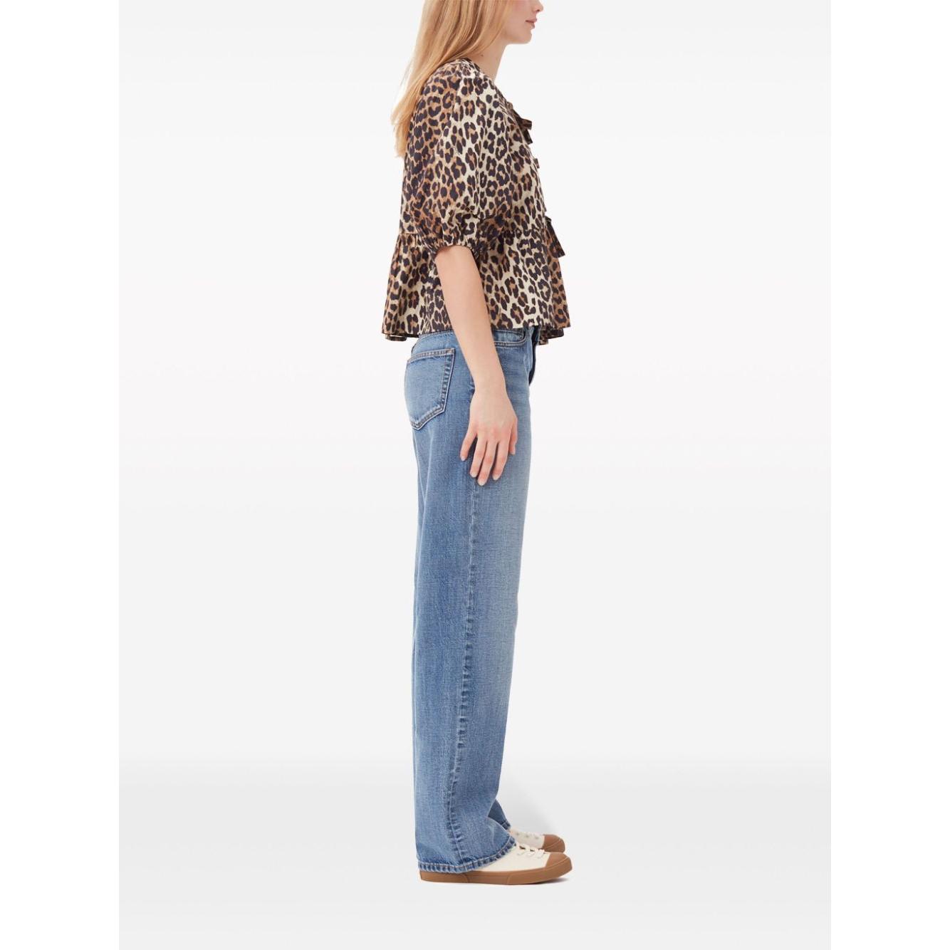 GANNI Shirts Brown