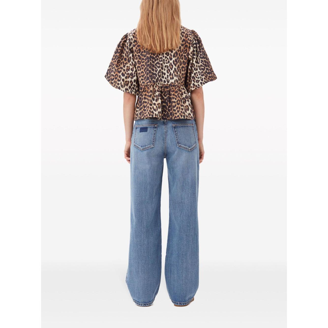 GANNI Shirts Brown