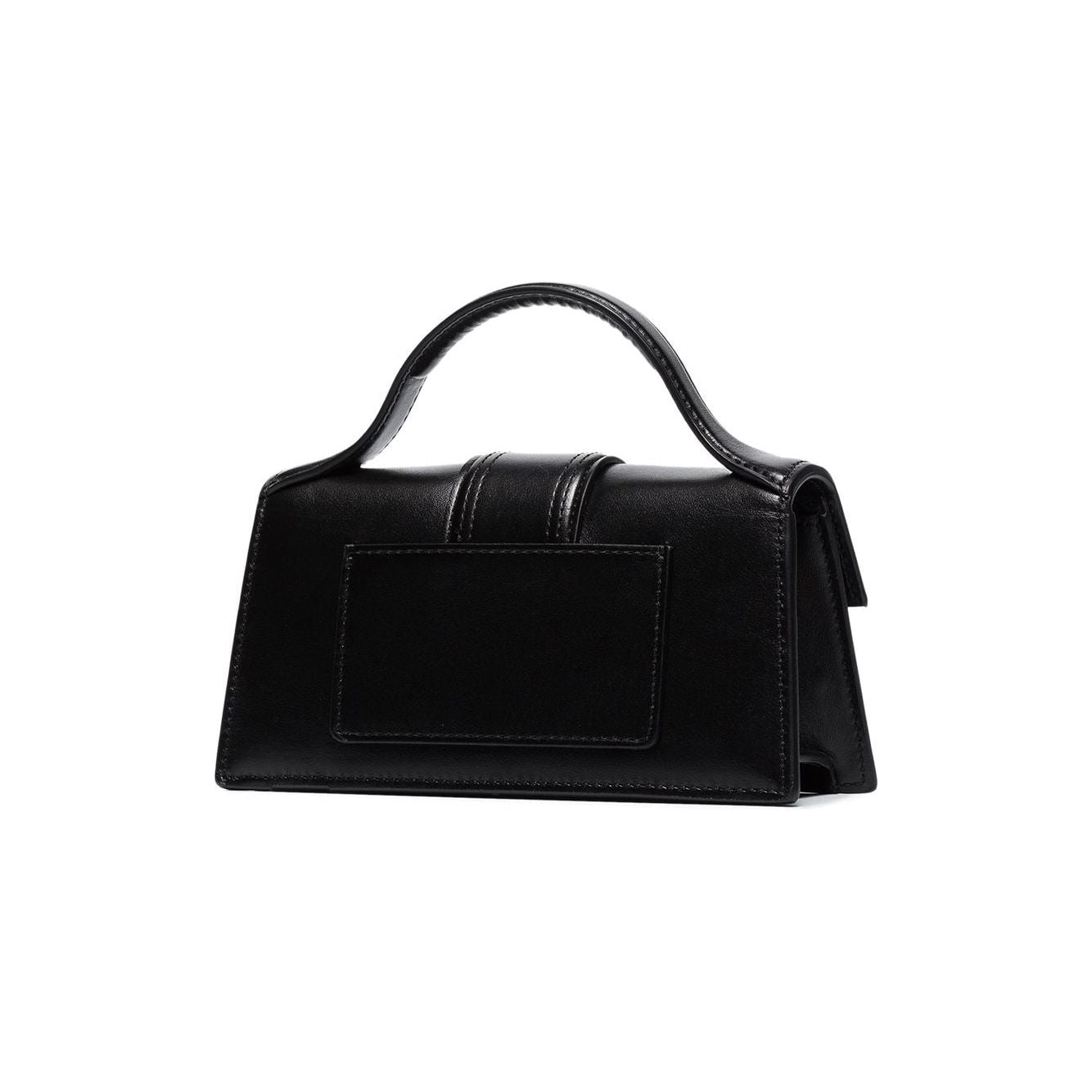 JACQUEMUS Le Bambino Leather Tote Bag Black