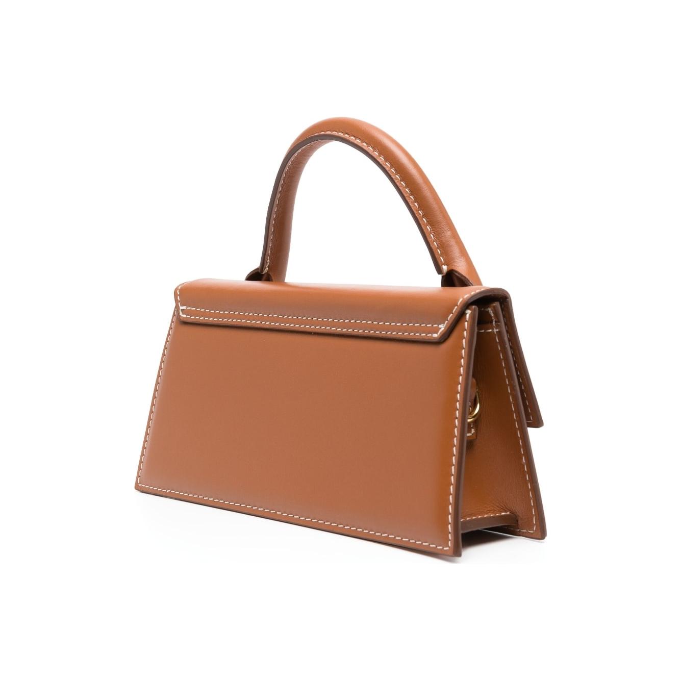 JACQUEMUS Le Chiquito Long mini Bag Leather Brown