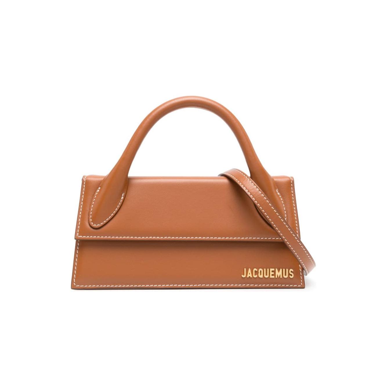 JACQUEMUS Le Chiquito Long mini Bag Leather Brown
