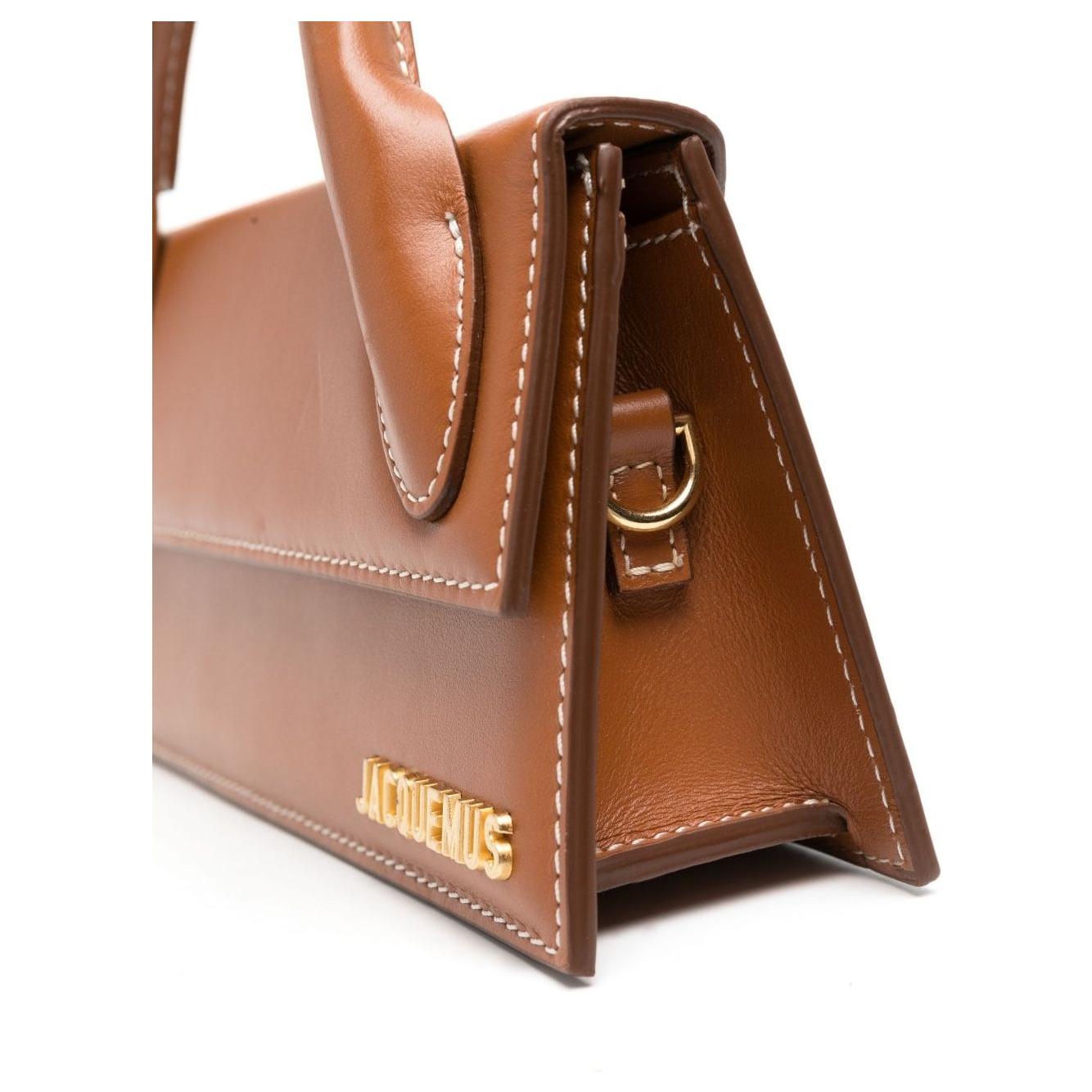 JACQUEMUS Le Chiquito Long mini Bag Leather Brown