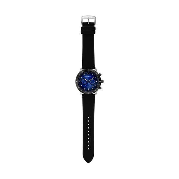 Emporio Armani men's watch model AR11522 with black strap and blue dial, elegant design for formal occasions.