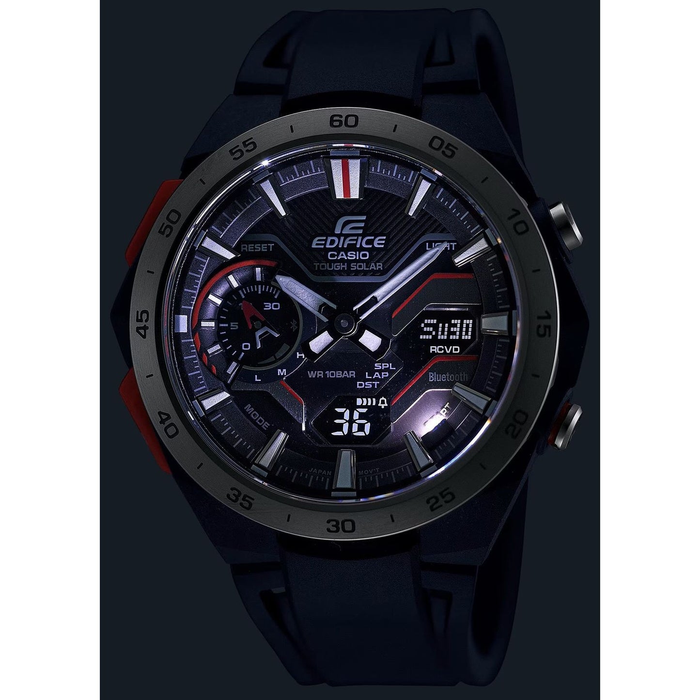 CASIO EDIFICE Mod. WINDFLOW - F1 Chronograph. Tough Solar. WATCHES CASIO EDIFICE Black