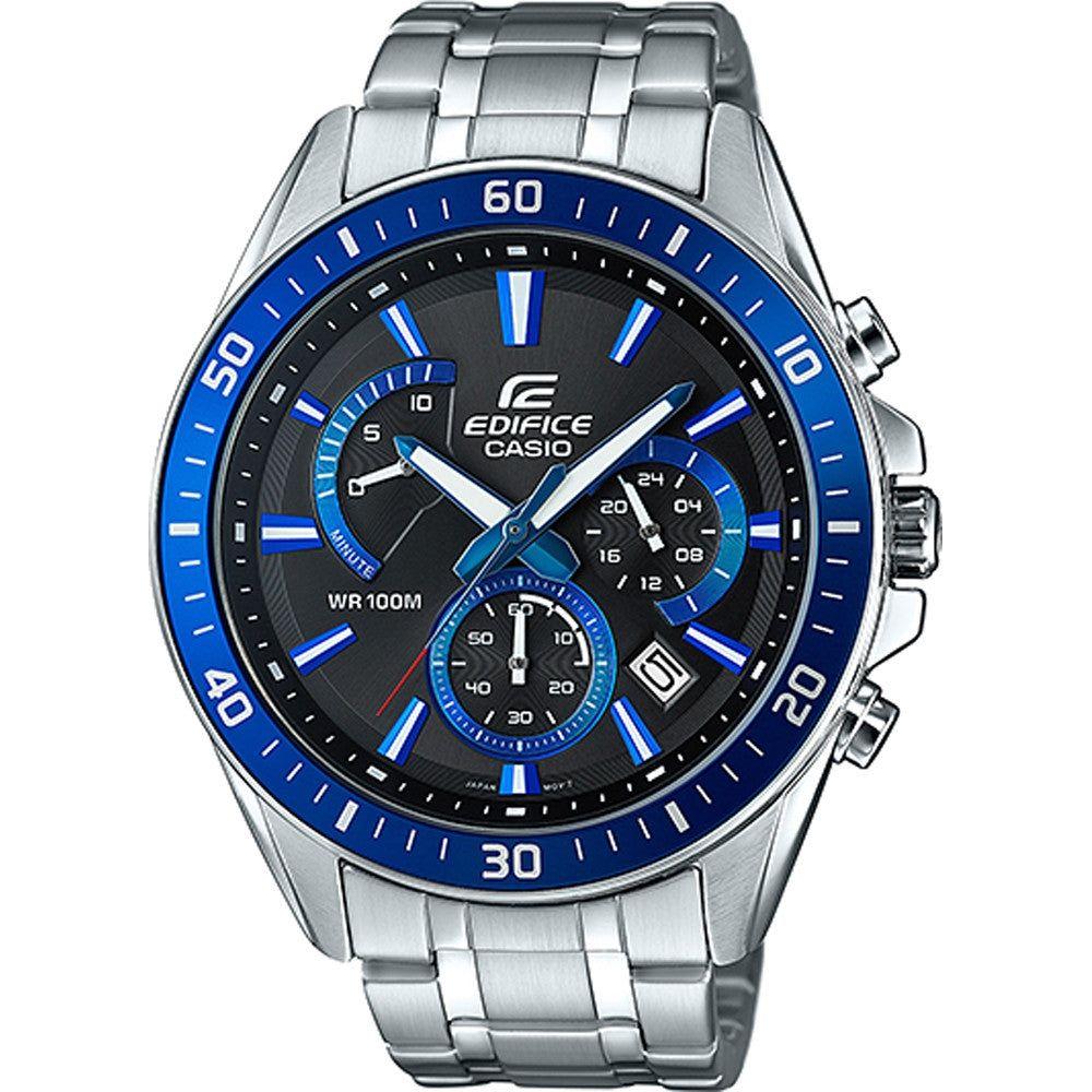 CASIO EDIFICE Mod. RETROGRADE CHRONOGRAPH XL - BLUE RACING WATCHES CASIO EDIFICE Light Gray