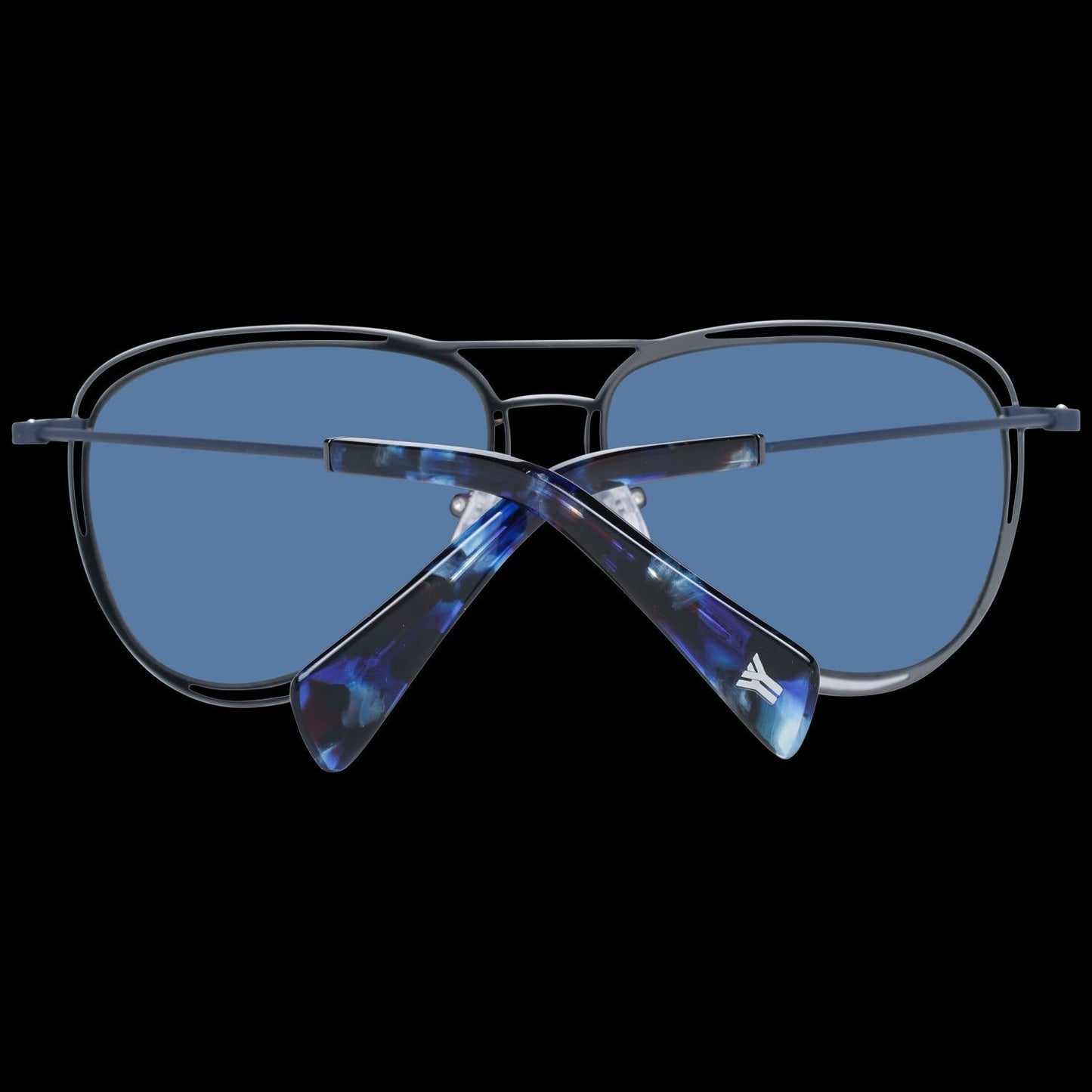 YOHJI YAMAMOTO MOD. YY7032 56693 SUNGLASSES & EYEWEAR YOHJI YAMAMOTO SUNGLASSES Black