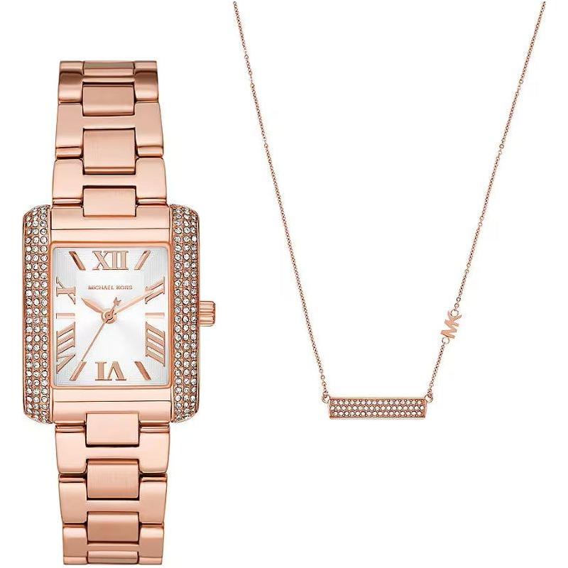 MICHAEL KORS Mod. EMERY Special Pack (watch + necklace) WATCHES MICHAEL KORS Bisque