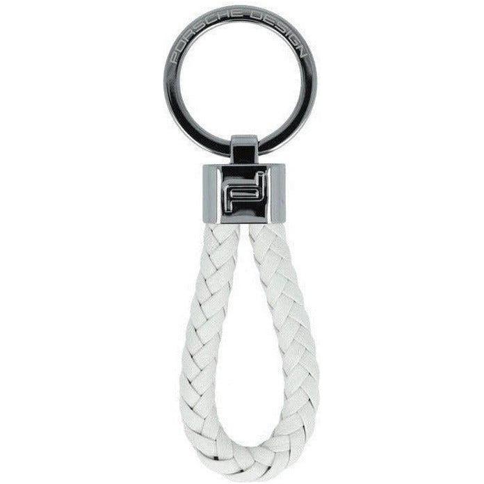 PORSCHE PORTACHIAVI MOD. OKY08807-008 Keychain PORSCHE LEATHER Light Gray