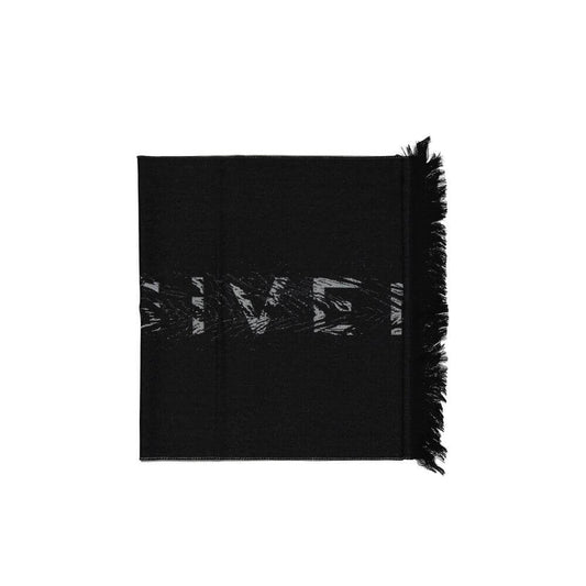 Givenchy Black Virgin Wool Scarf