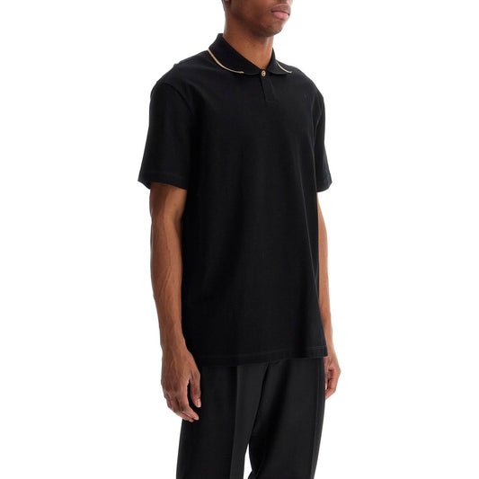 Versace cotton piquã© polo shirt Topwear Versace Black