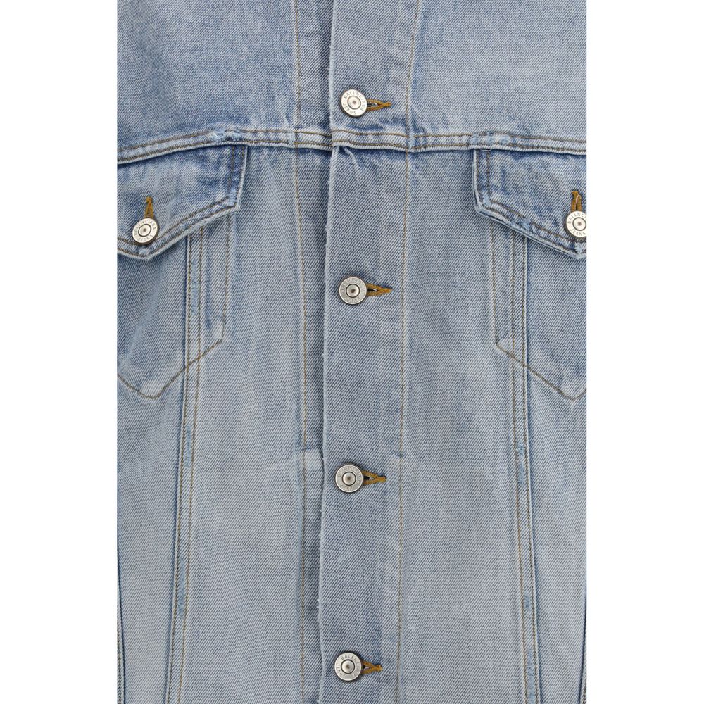 Balenciaga Blue Cotton Denim Jacket 1728,72470364320,Balenciaga,Blue,Clothing,Denim Jackets - Jackets & Coats - Clothing,Jackets & Coats - Clothing,M,New with tags,S,Women,XS