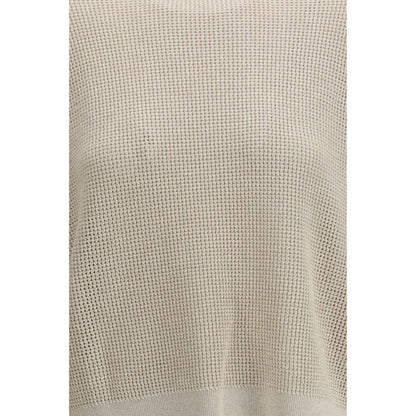 Brunello Cucinelli Beige Cotton Sweatshirt