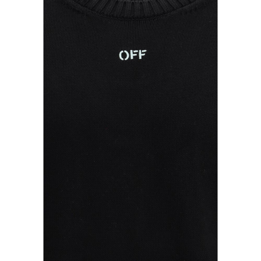 Off-White Black Cotton Sweatshirt