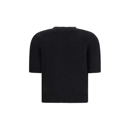 Khaite Black Cashmere Cardigan
