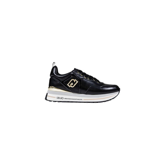 Liu Jo Black Artificial Leather Platform Sneakers