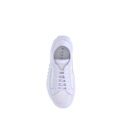 Casadei White Other Fibres Sneakers