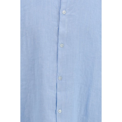 Brooksfield Blue Linen Shirt