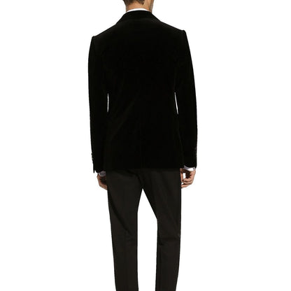 Dolce & Gabbana Black Cotton Blazer