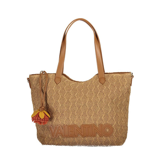 Valentino Brown Polyethylene Women Bag