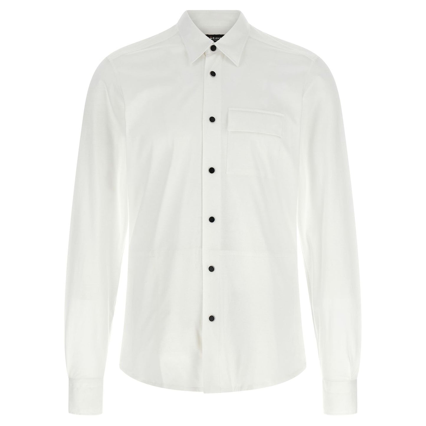 Kiton White Cotton Blouse