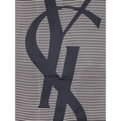 Saint Laurent Blue Silk Scarf