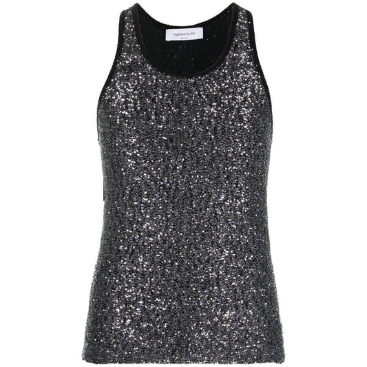Fabiana Filippi Top Black MADC01W025E011VR2