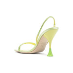 3JUIN Sandals Green 323SC0030775562SATINKIWI