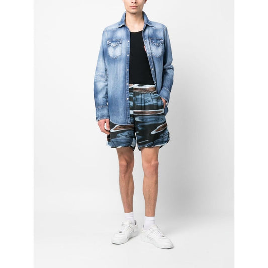 BLUE SKY INN Shorts Clear Blue BS2203ST011PRINTNHT
