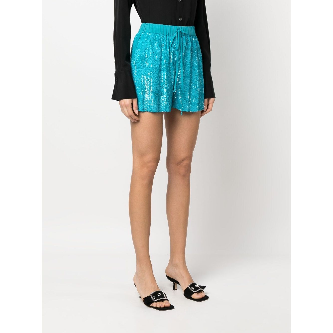 Parosh Shorts Clear Blue Short trousers