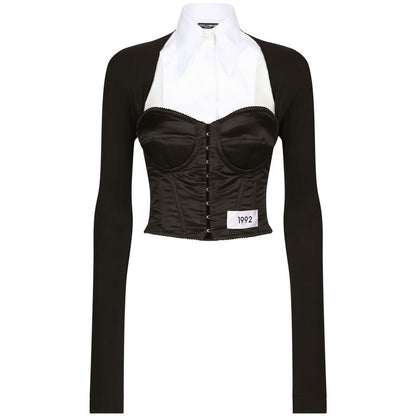 Dolce & Gabbana layered-shirt corset top Topwear