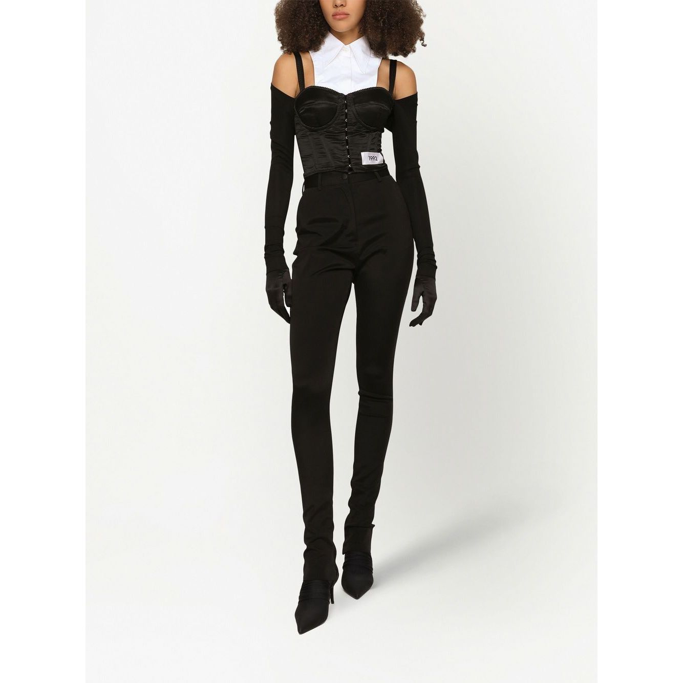 Dolce & Gabbana layered-shirt corset top Topwear