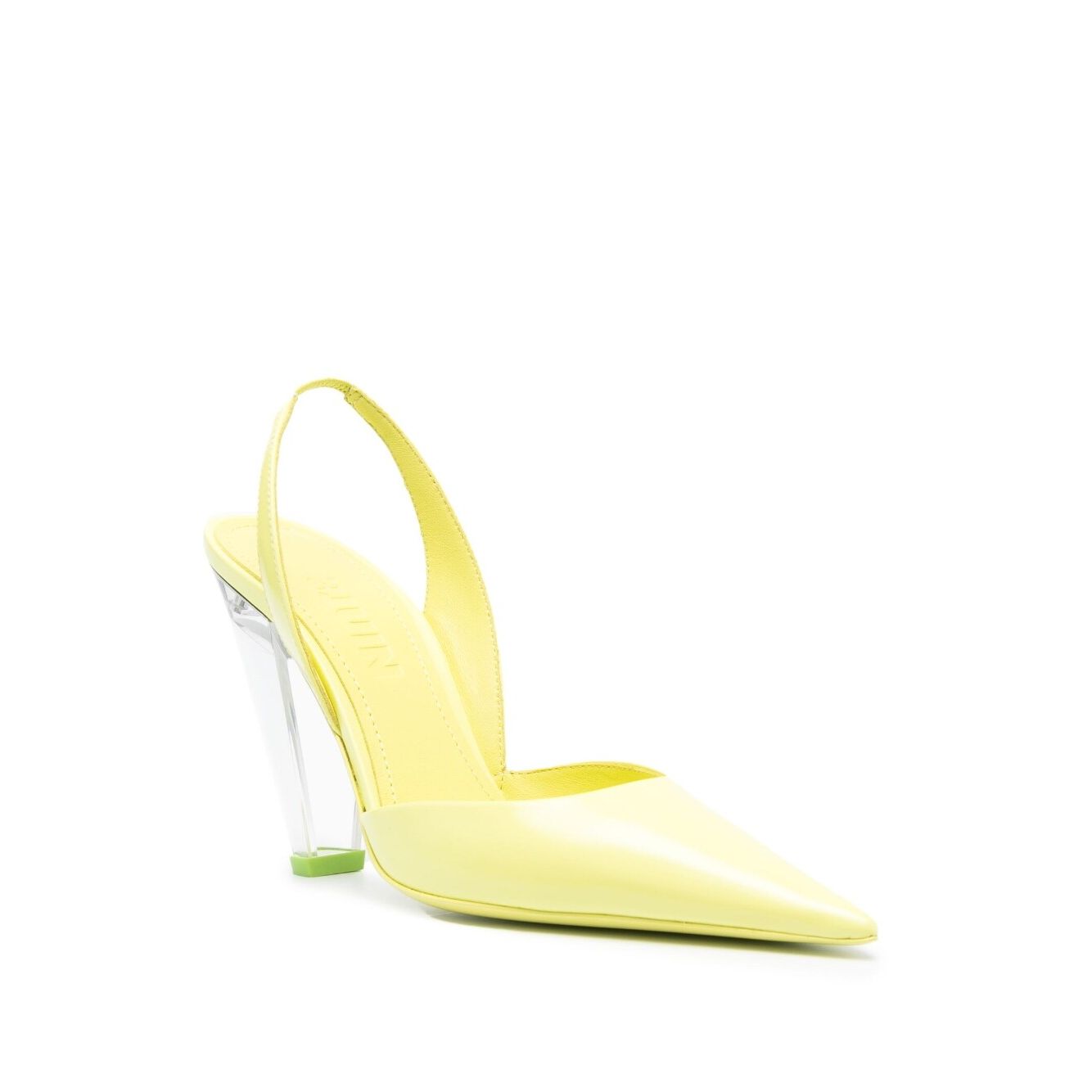 3JUIN With Heel Yellow Medium Heel
