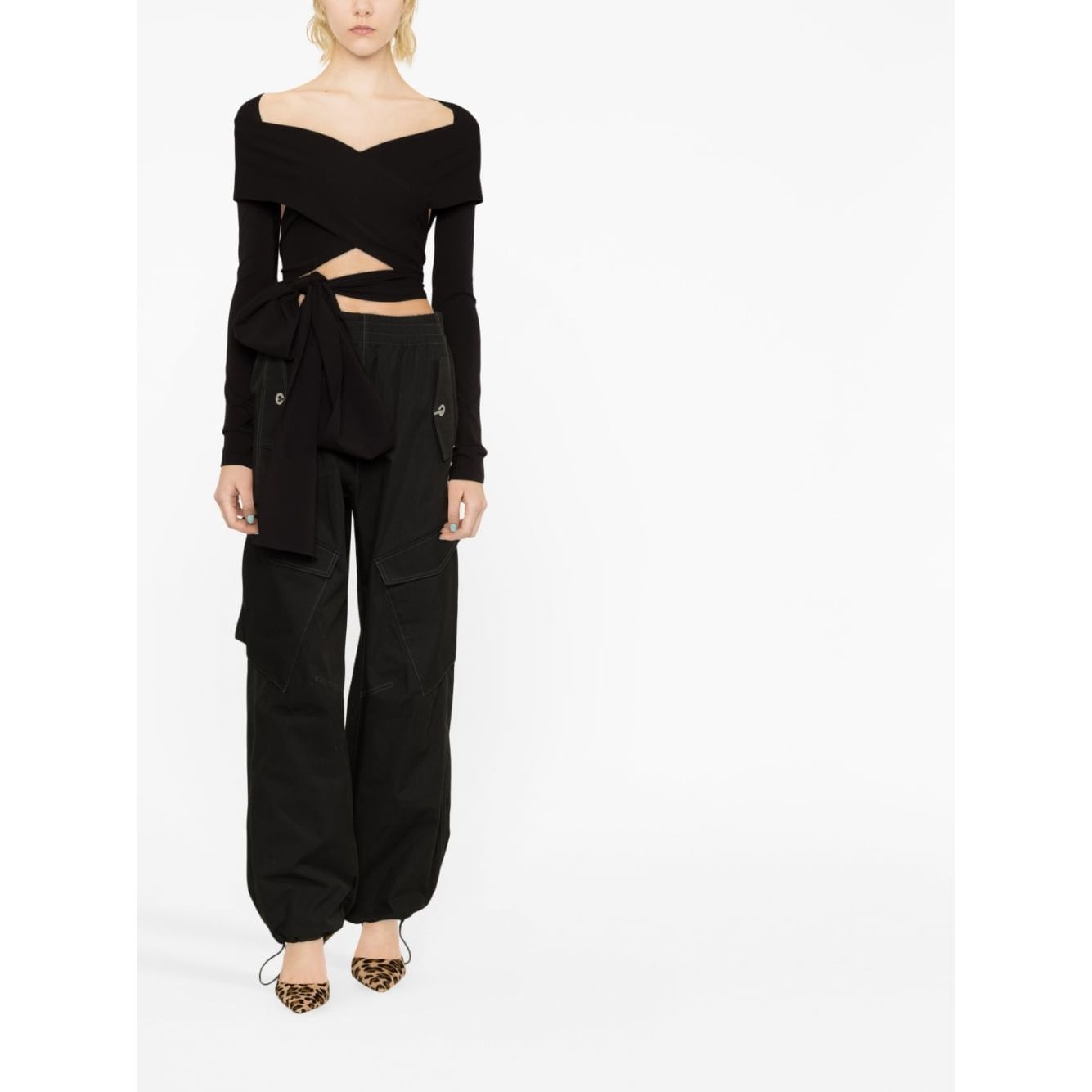 Dolce & Gabbana cut-out Wrap Top Topwear