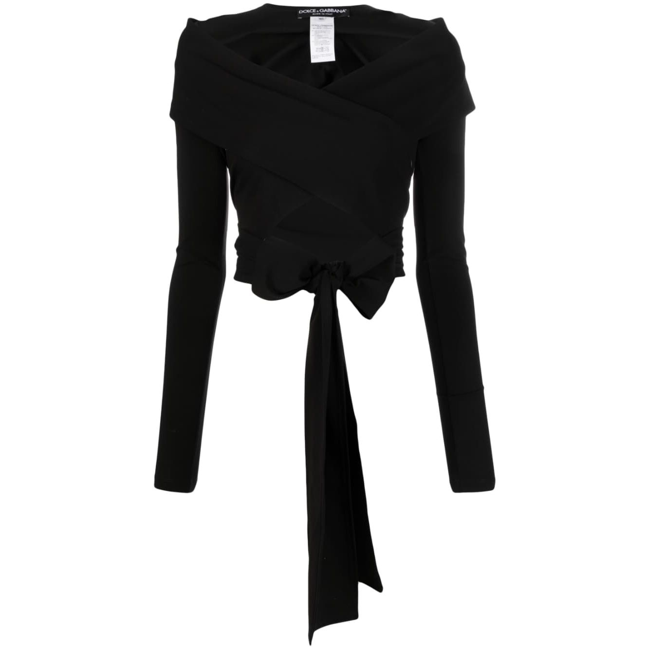 Dolce & Gabbana cut-out Wrap Top Topwear