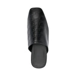 Balenciaga debossed-logo leather mules 743926WB7221000