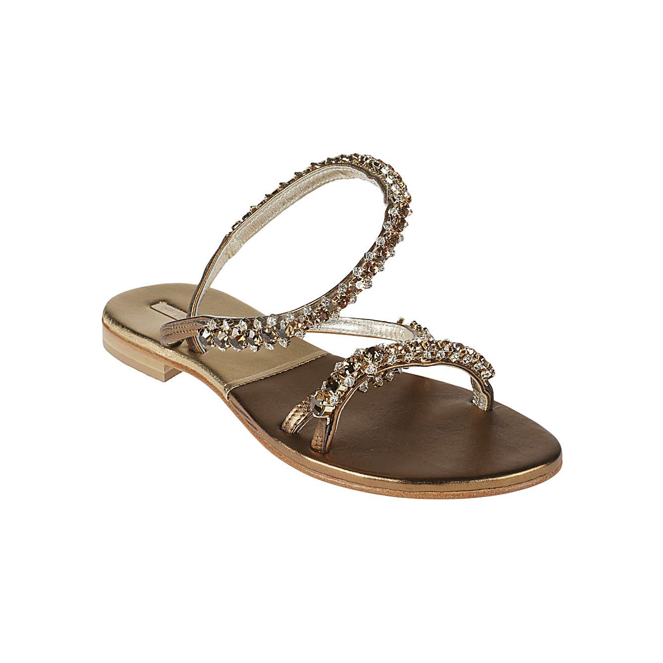 Emanuela Caruso Sandals Golden Sandals