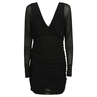 Saint Laurent Short dress with V-neck Dresses