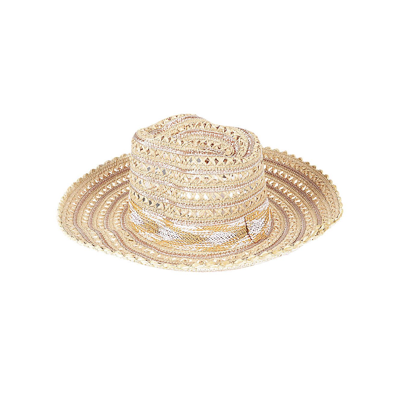 Exquisite J Raffia sombrero hat