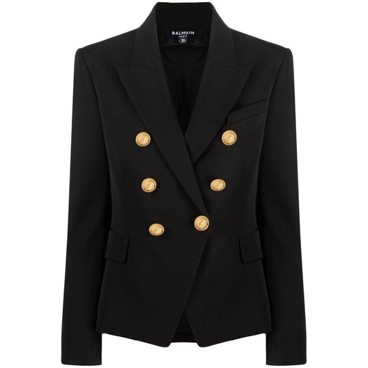 Balmain Jackets Black Jackets Balmain Black