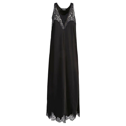 Balenciaga Lace trim long length sleeveless v-neckline dress Beachwear & underwear