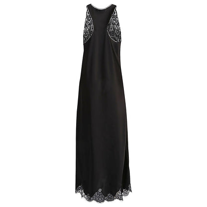 Balenciaga Lace trim long length sleeveless v-neckline dress Beachwear & underwear