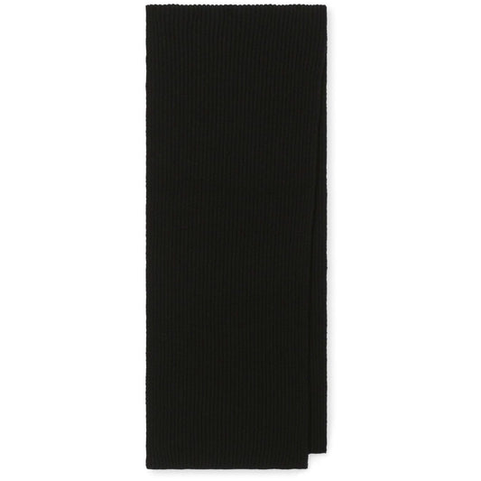 Dolce & Gabbana Fisherman’s rib cashmere scarf with DG logo Scarves Hats & Gloves