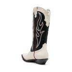 SONORA Boots Black SANTAFEMAXIFLOWER35VACCHETTABLACK/WHITE