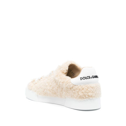 Dolce & Gabbana leather sneakers with embossed logo