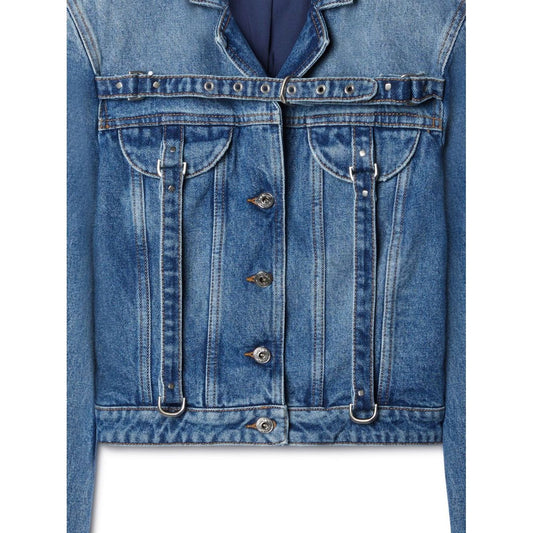 Off White Coats Blue Jackets Off White Dark Slate Blue