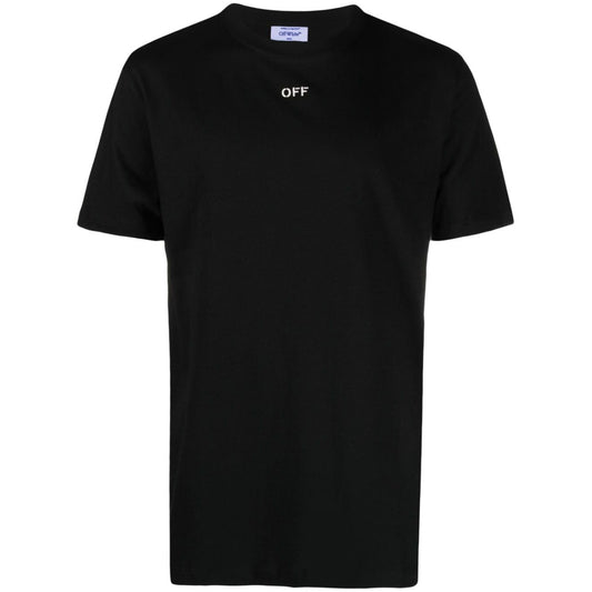 Off White Logo cotton t-shirt Topwear