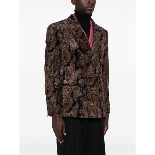 Etro Jackets Black Jackets Etro White Smoke