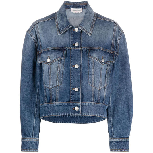 Alexander McQueen Coats Denim Jackets Alexander Mcqueen Dim Gray