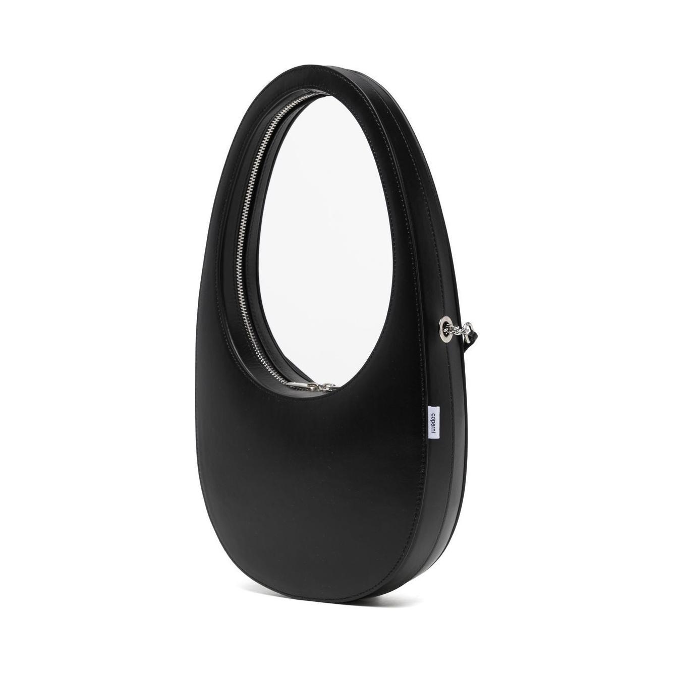 Coperni Swipe leather tote bag BA38405BLACK-P24